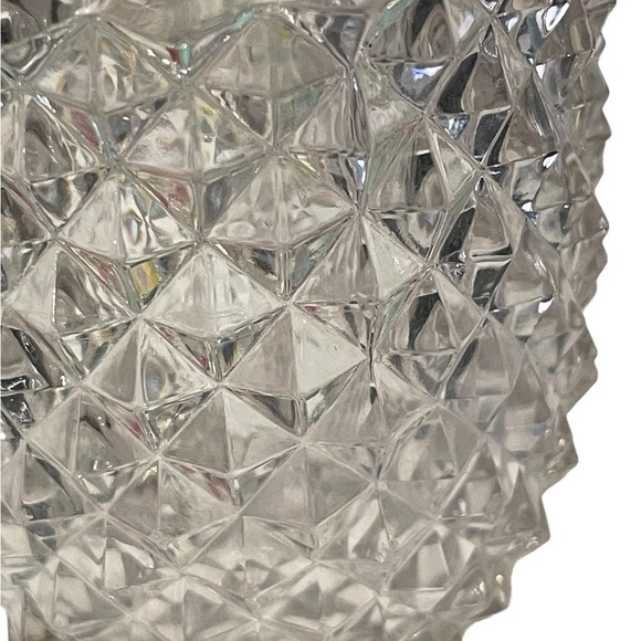 EAPG Sawtooth Diamond Hobnail Pressed Glass spooner 5 1/2 inches - Picture 5 of 9